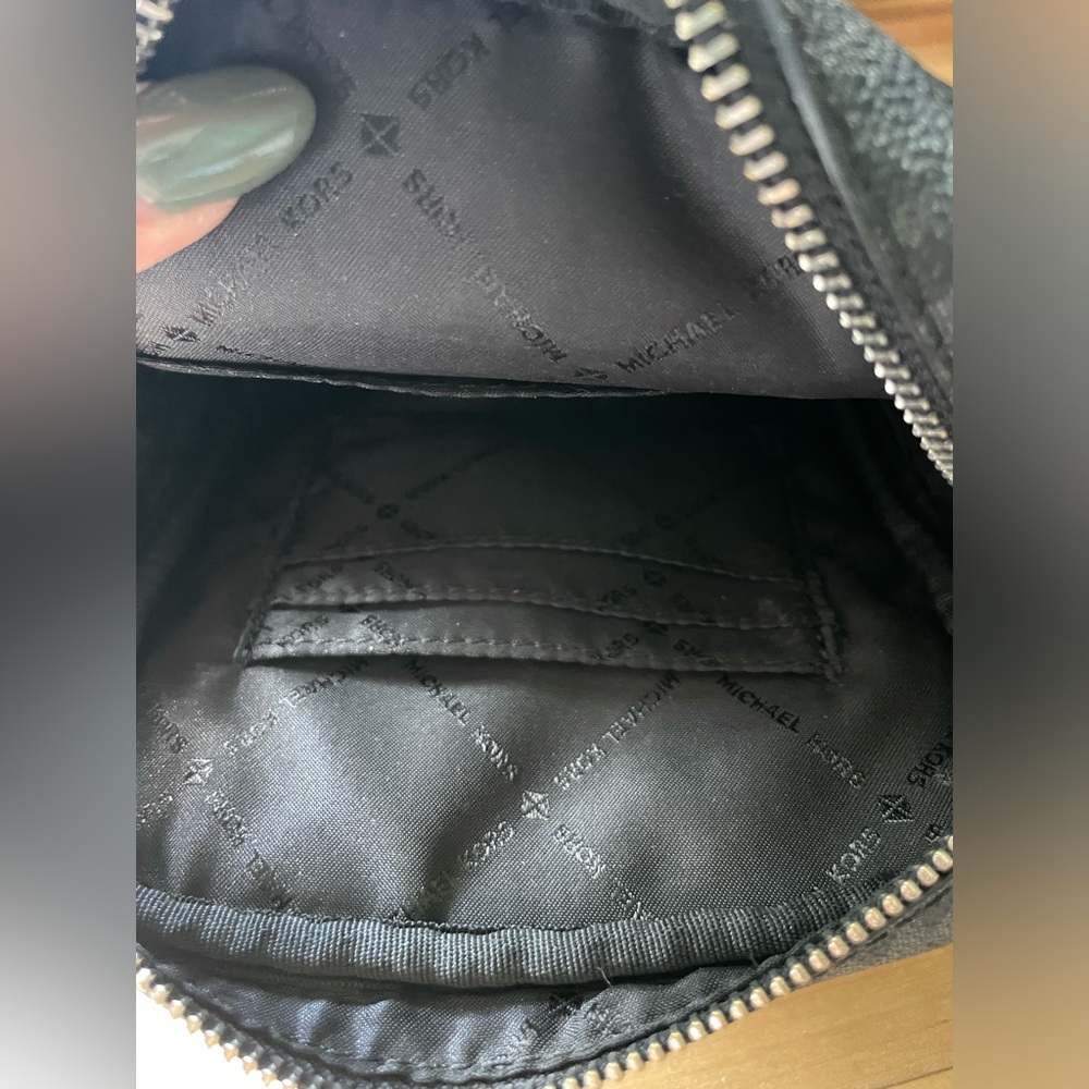 Black Pebble Leather Michael Kors Purse - Picture 9 of 11